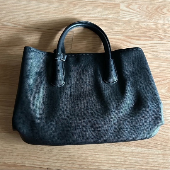 David Jones Paris Black Faux Leather Handbag - Picture 12 of 12